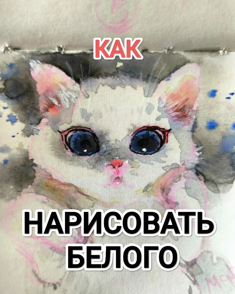 Как нарисовать белого — урок акварели